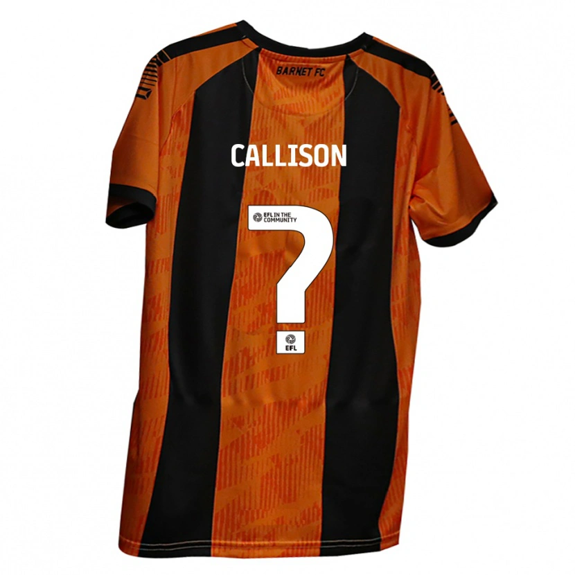 Danxen Women Isla Callison #0 Orange Black Home Jersey 2025/26 T-Shirt