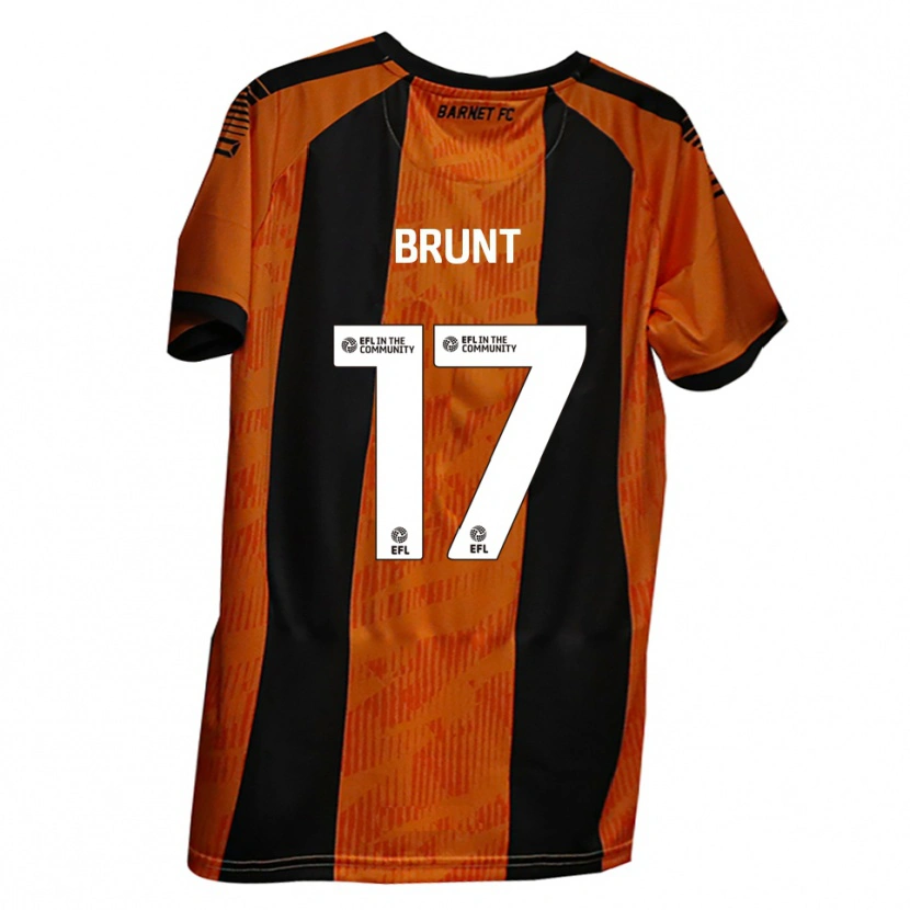 Danxen Women Zak Brunt #17 Orange Black Home Jersey 2025/26 T-Shirt