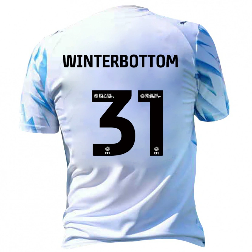 Danxen Women Ben Winterbottom #31 White Sky Blue Home Jersey 2025/26 T-Shirt
