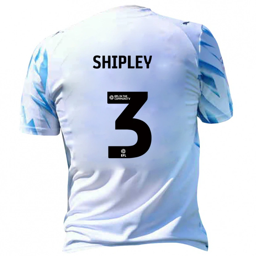 Danxen Women Lewis Shipley #3 White Sky Blue Home Jersey 2025/26 T-Shirt