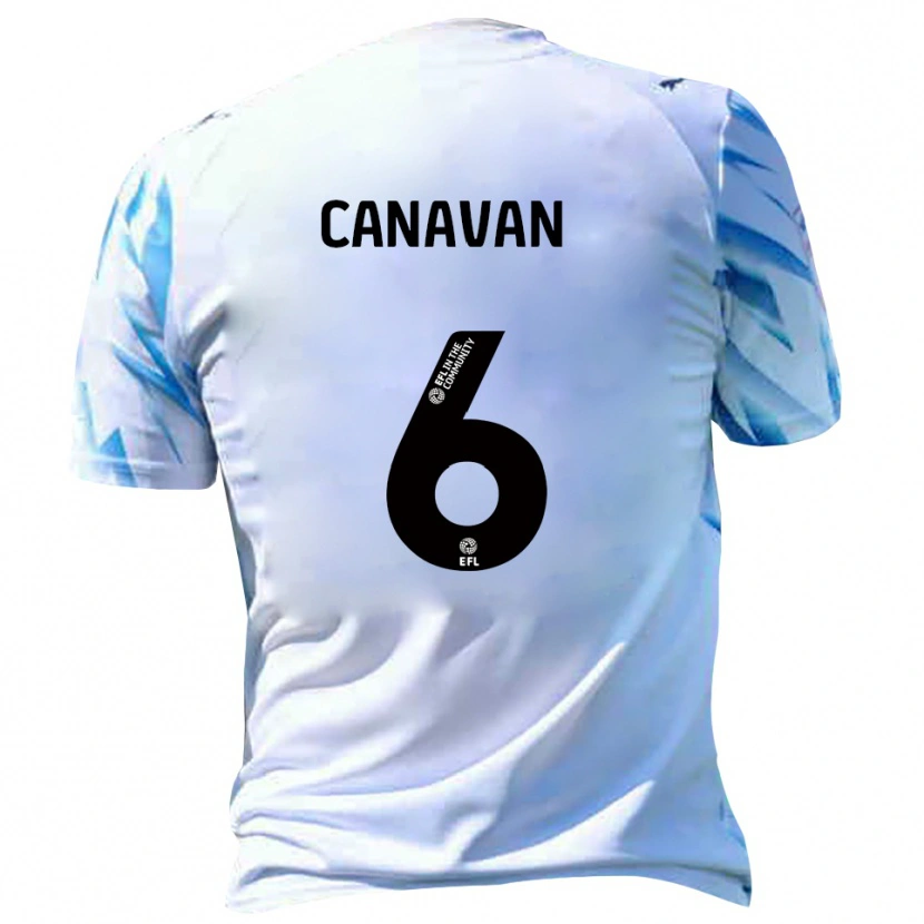 Danxen Women Niall Canavan #6 White Sky Blue Home Jersey 2025/26 T-Shirt