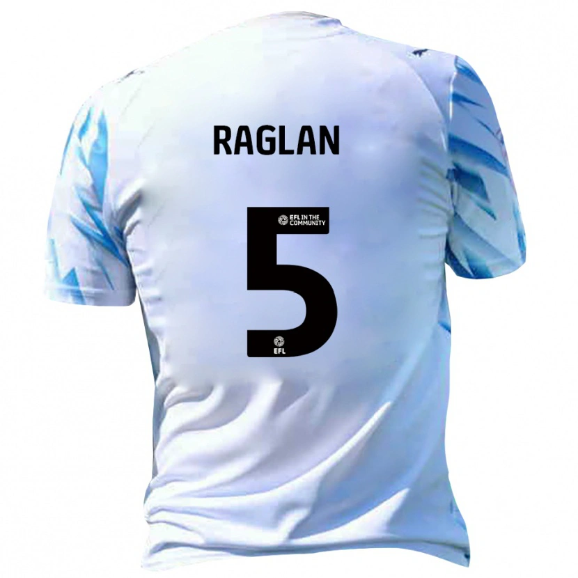 Danxen Women Charlie Raglan #5 White Sky Blue Home Jersey 2025/26 T-Shirt