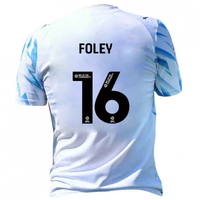 Danxen Women Sam Foley #16 White Sky Blue Home Jersey 2025/26 T-Shirt