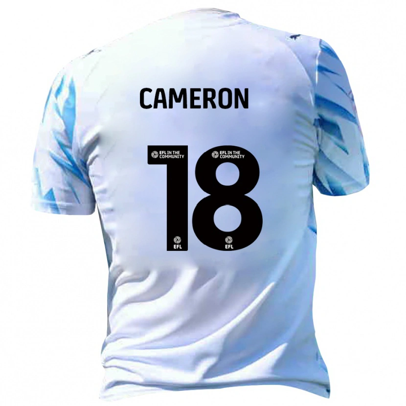 Danxen Women Innes Cameron #18 White Sky Blue Home Jersey 2025/26 T-Shirt
