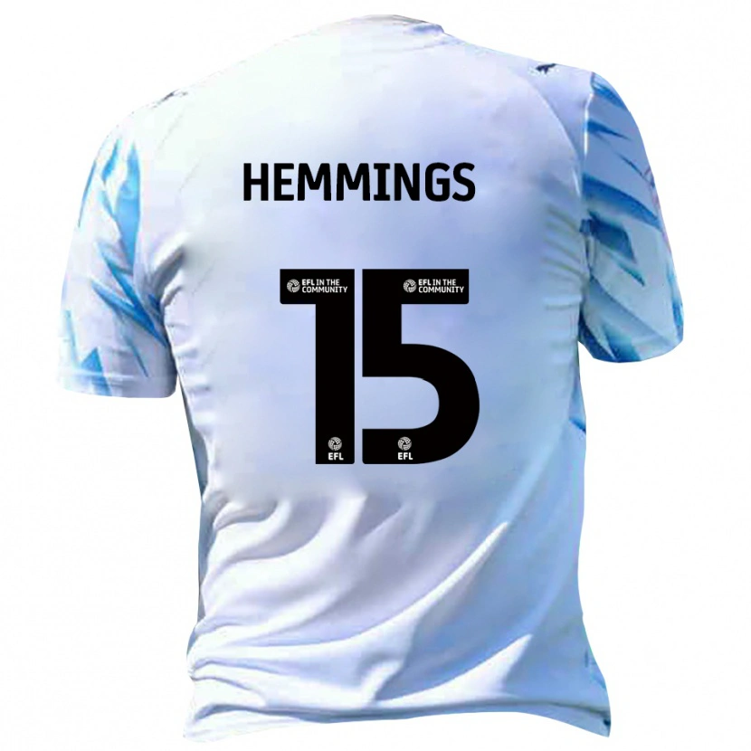 Danxen Women Kane Hemmings #15 White Sky Blue Home Jersey 2025/26 T-Shirt