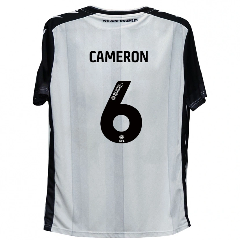 Danxen Women Kyle Cameron #6 White Black Home Jersey 2025/26 T-Shirt