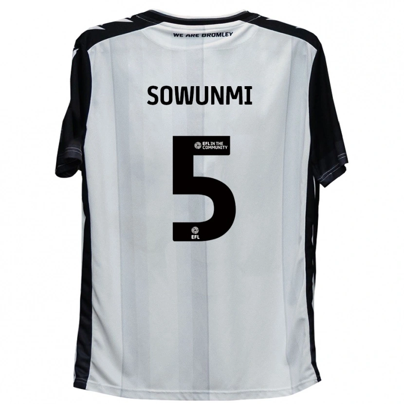Danxen Women Omar Sowunmi #5 White Black Home Jersey 2025/26 T-Shirt