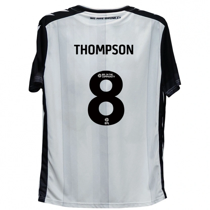 Danxen Women Ben Thompson #8 White Black Home Jersey 2025/26 T-Shirt