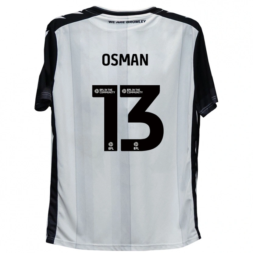 Danxen Women Cemal Osman #13 White Black Home Jersey 2025/26 T-Shirt