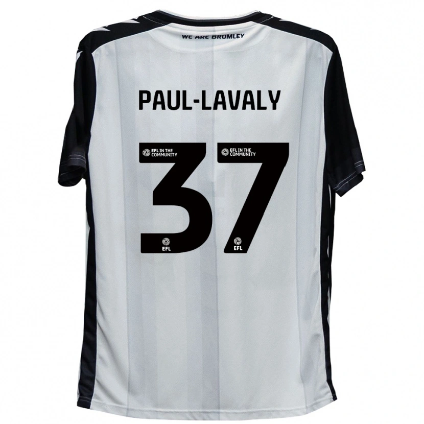 Danxen Women Nathan Paul-Lavaly #37 White Black Home Jersey 2025/26 T-Shirt