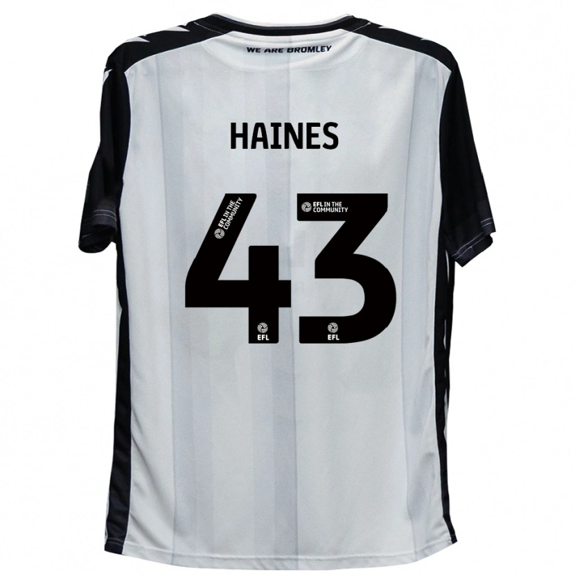 Danxen Women Harry Haines #43 White Black Home Jersey 2025/26 T-Shirt