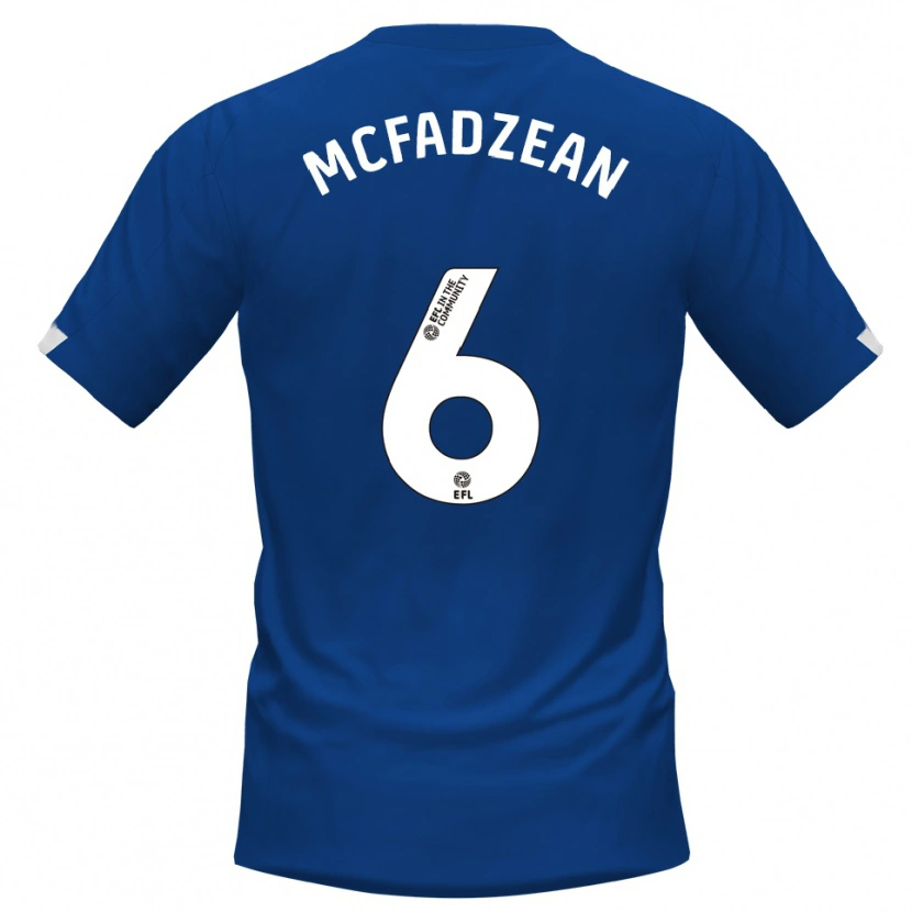 Danxen Women Kyle Mcfadzean #6 Blue White Home Jersey 2025/26 T-Shirt