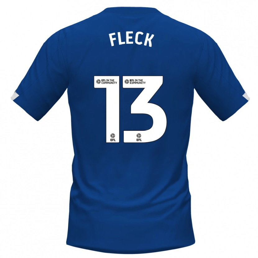 Danxen Women John Fleck #13 Blue White Home Jersey 2025/26 T-Shirt