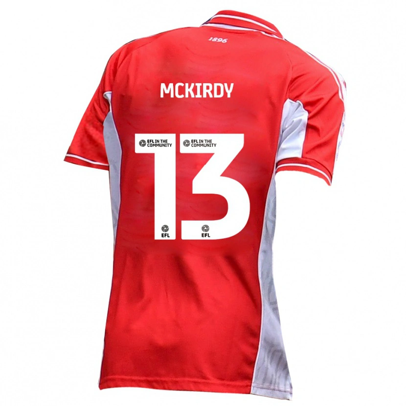 Danxen Women Harry Mckirdy #13 Red White Home Jersey 2025/26 T-Shirt