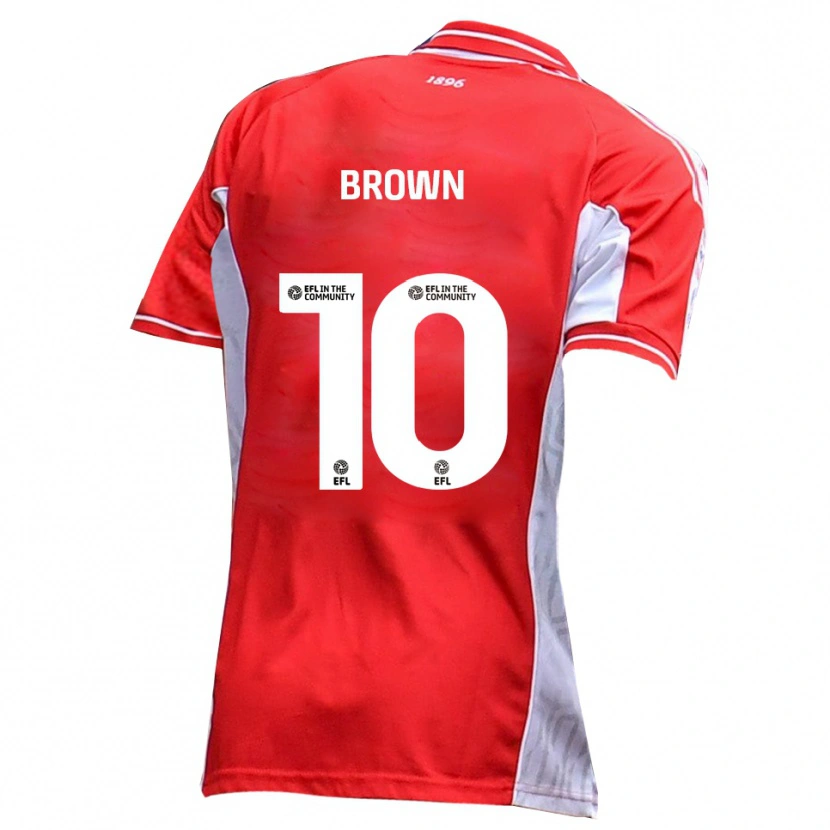 Danxen Women Reece Brown #10 Red White Home Jersey 2025/26 T-Shirt