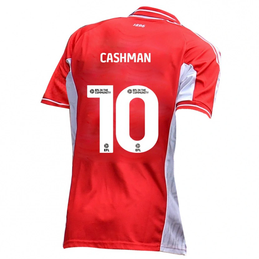 Danxen Women Danny Cashman #10 Red White Home Jersey 2025/26 T-Shirt