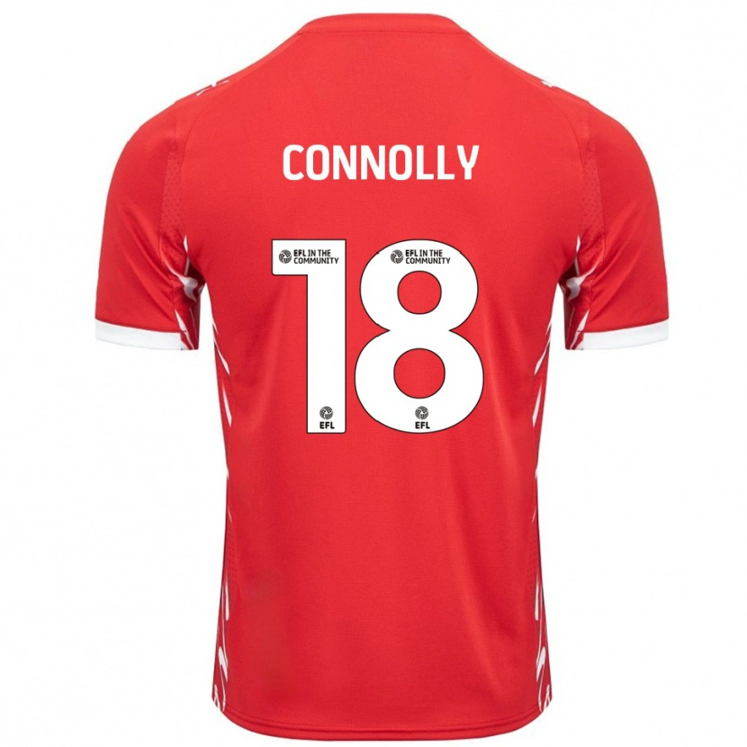 Danxen Women James Connolly #18 Red White Home Jersey 2025/26 T-Shirt