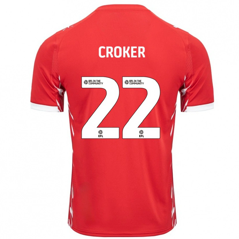 Danxen Women Phil Croker #22 Red White Home Jersey 2025/26 T-Shirt