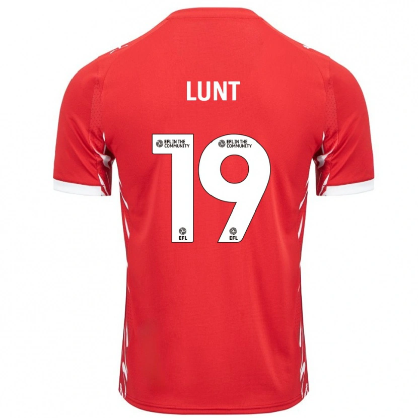 Danxen Women Owen Lunt #19 Red White Home Jersey 2025/26 T-Shirt