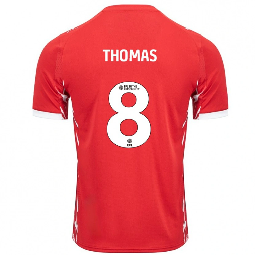 Danxen Women Conor Thomas #8 Red White Home Jersey 2025/26 T-Shirt