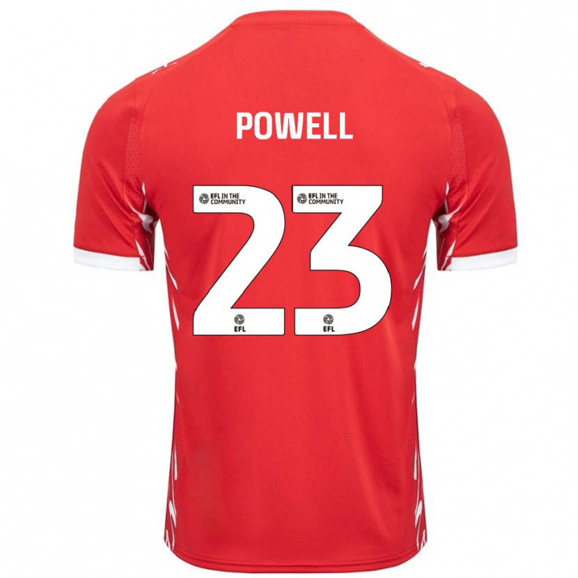 Danxen Women Jack Powell #23 Red White Home Jersey 2025/26 T-Shirt