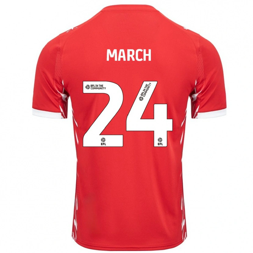 Danxen Women Josh March #24 Red White Home Jersey 2025/26 T-Shirt