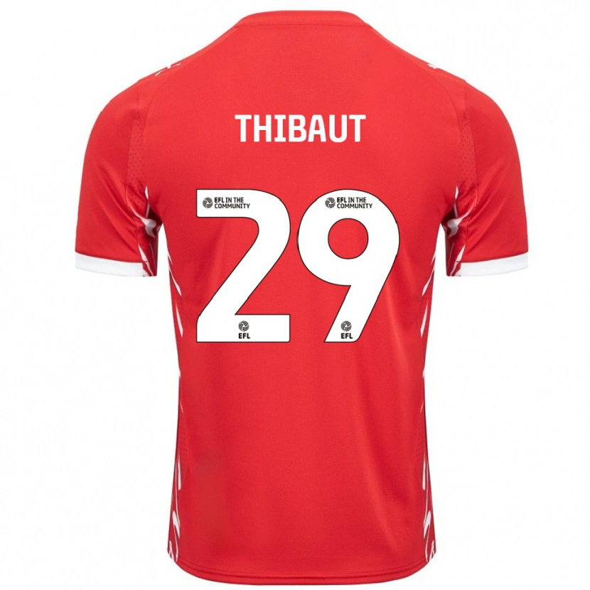 Danxen Women Adrien Thibaut #29 Red White Home Jersey 2025/26 T-Shirt
