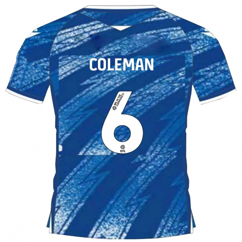 Danxen Women Ethan Coleman #6 Blue White Home Jersey 2025/26 T-Shirt