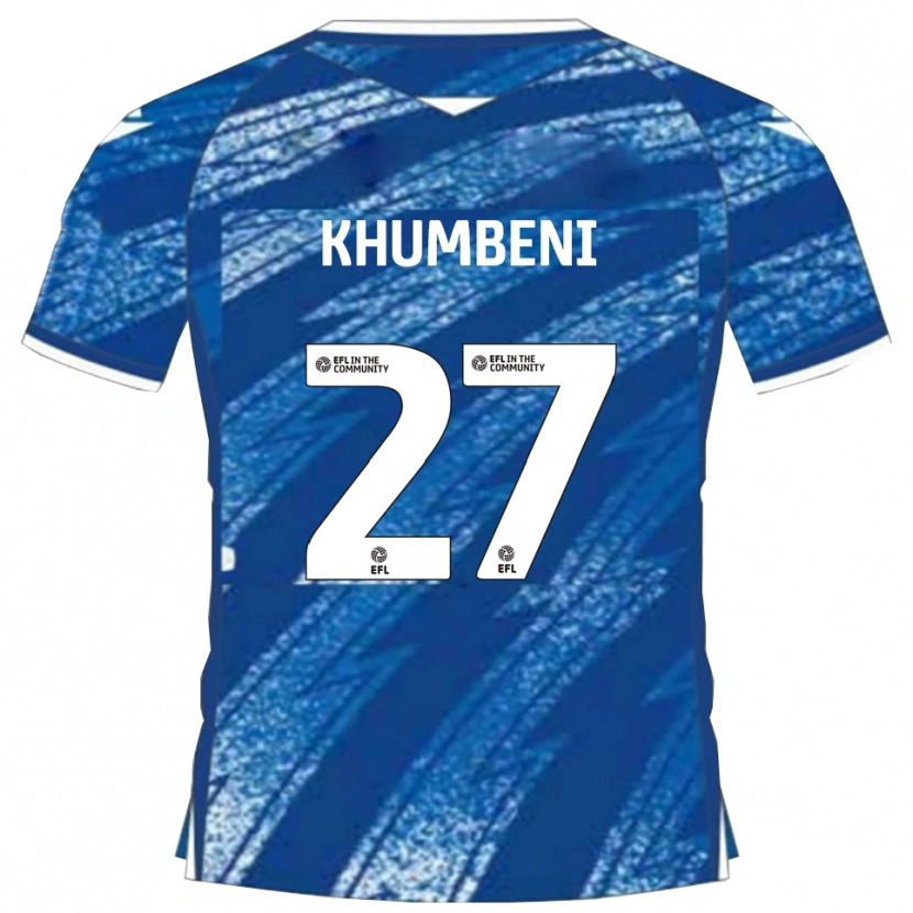 Danxen Women Nelson Khumbeni #27 Blue White Home Jersey 2025/26 T-Shirt