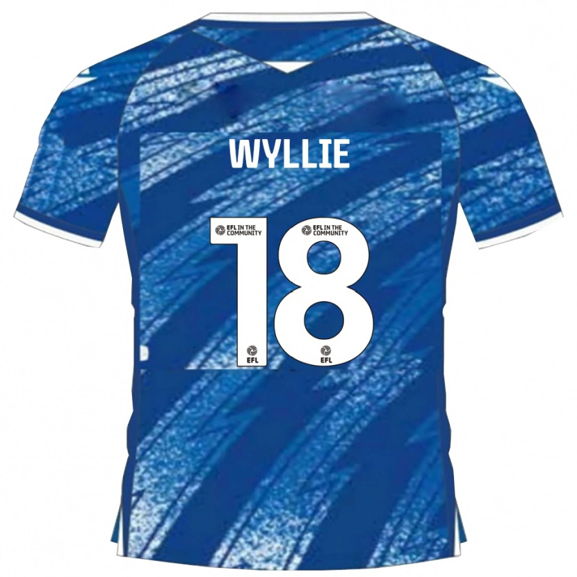 Danxen Women Marcus Wyllie #18 Blue White Home Jersey 2025/26 T-Shirt