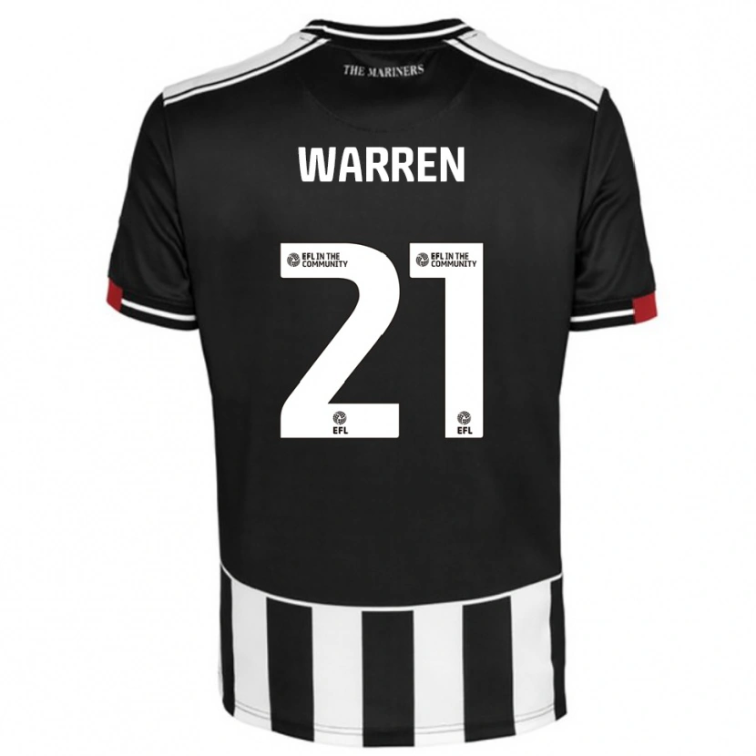 Danxen Women Tyrell Warren #21 Black White Red Home Jersey 2025/26 T-Shirt