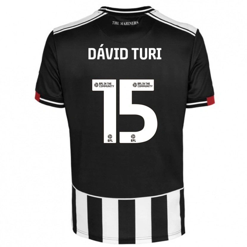 Danxen Women Géza Dávid Turi #15 Black White Red Home Jersey 2025/26 T-Shirt
