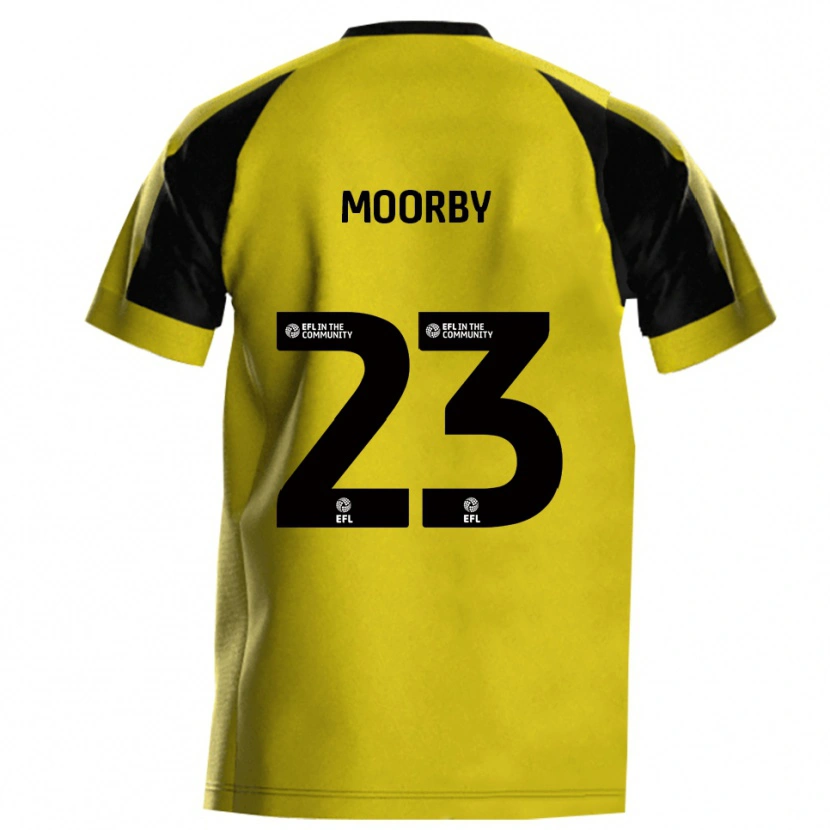 Danxen Women James Moorby #23 Yellow Gray Home Jersey 2025/26 T-Shirt