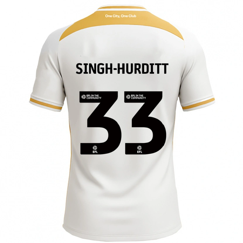 Danxen Women Damerai Singh-Hurditt #33 White Gold Home Jersey 2025/26 T-Shirt