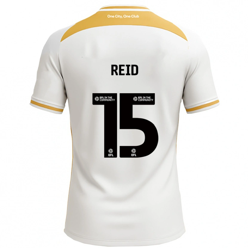 Danxen Women Mia Reid #15 White Gold Home Jersey 2025/26 T-Shirt