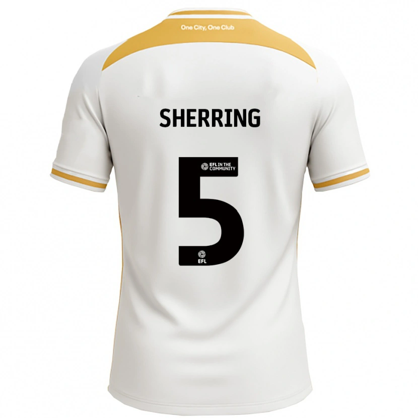 Danxen Women Sam Sherring #5 White Gold Home Jersey 2025/26 T-Shirt