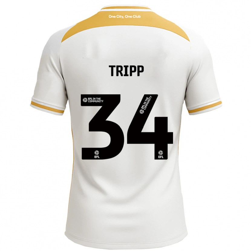 Danxen Women Callum Tripp #34 White Gold Home Jersey 2025/26 T-Shirt