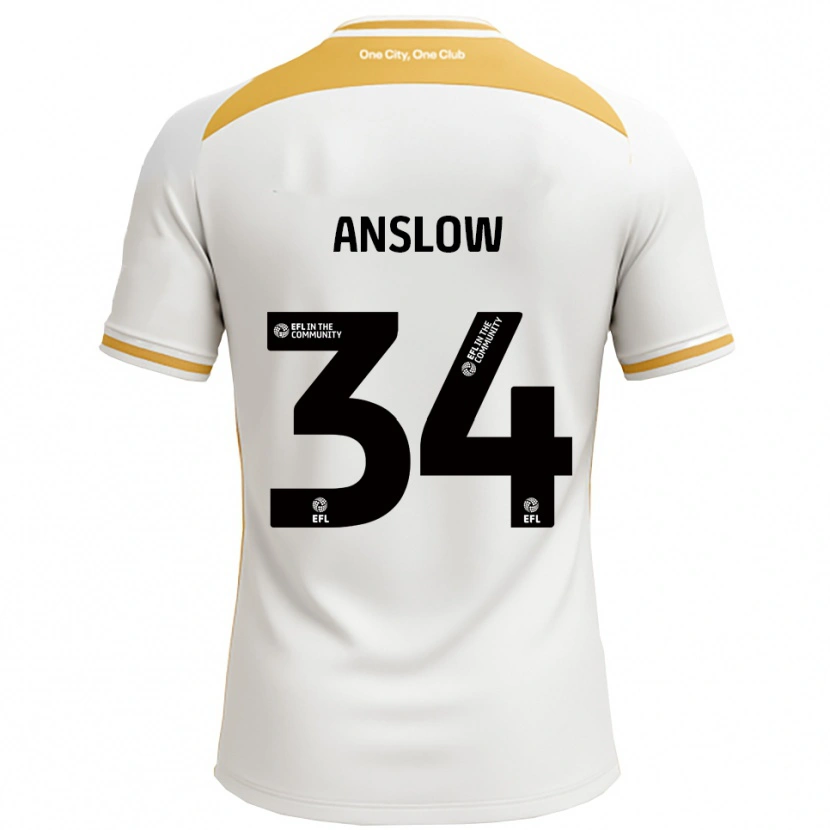Danxen Women Lauren Anslow #34 White Gold Home Jersey 2025/26 T-Shirt