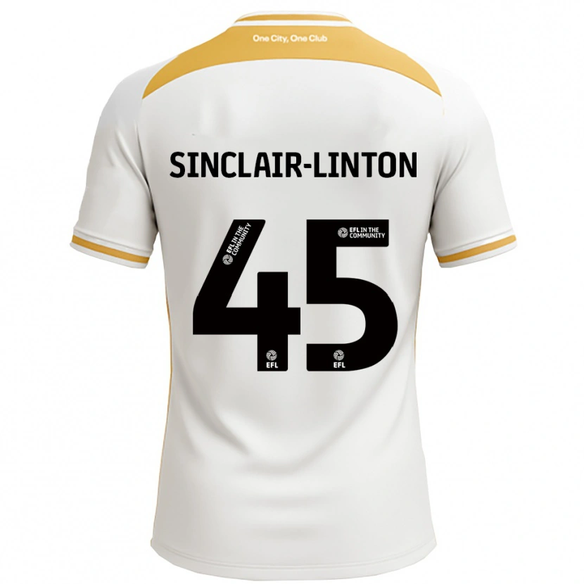 Danxen Women Kobe Sinclair-Linton #45 White Gold Home Jersey 2025/26 T-Shirt