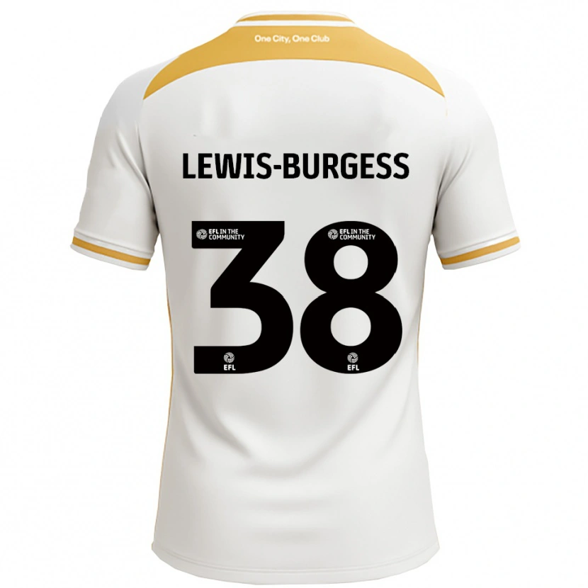 Danxen Women Keon Lewis-Burgess #38 White Gold Home Jersey 2025/26 T-Shirt
