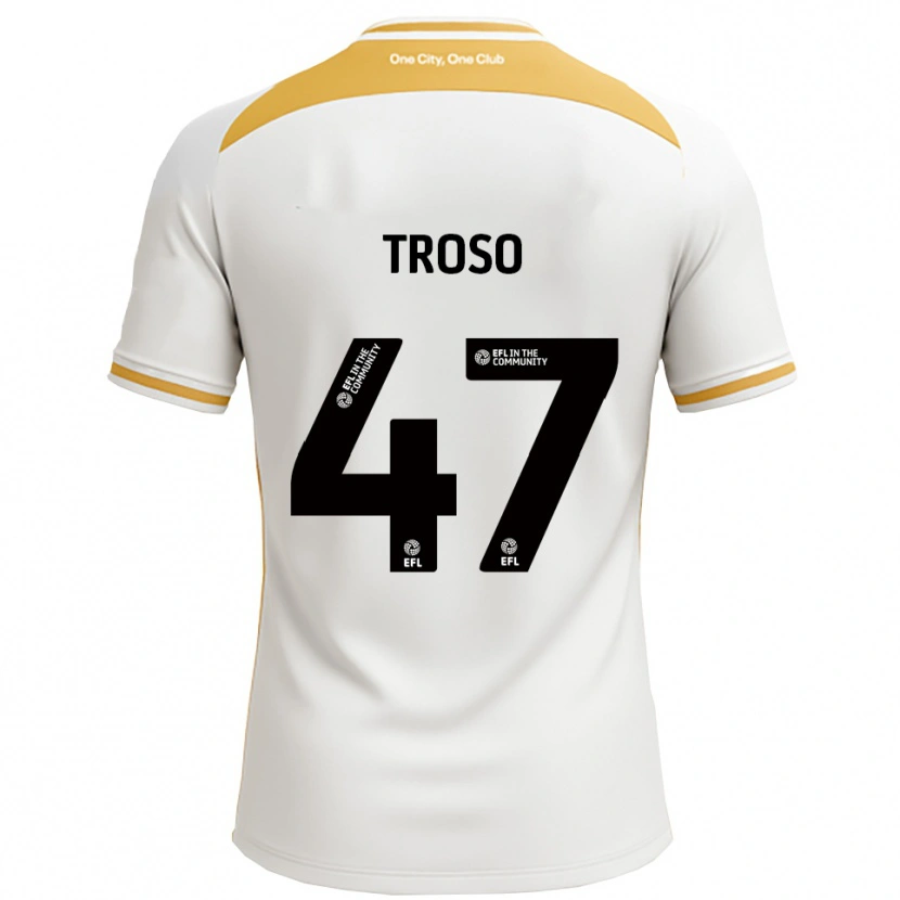 Danxen Women Simone Troso #47 White Gold Home Jersey 2025/26 T-Shirt
