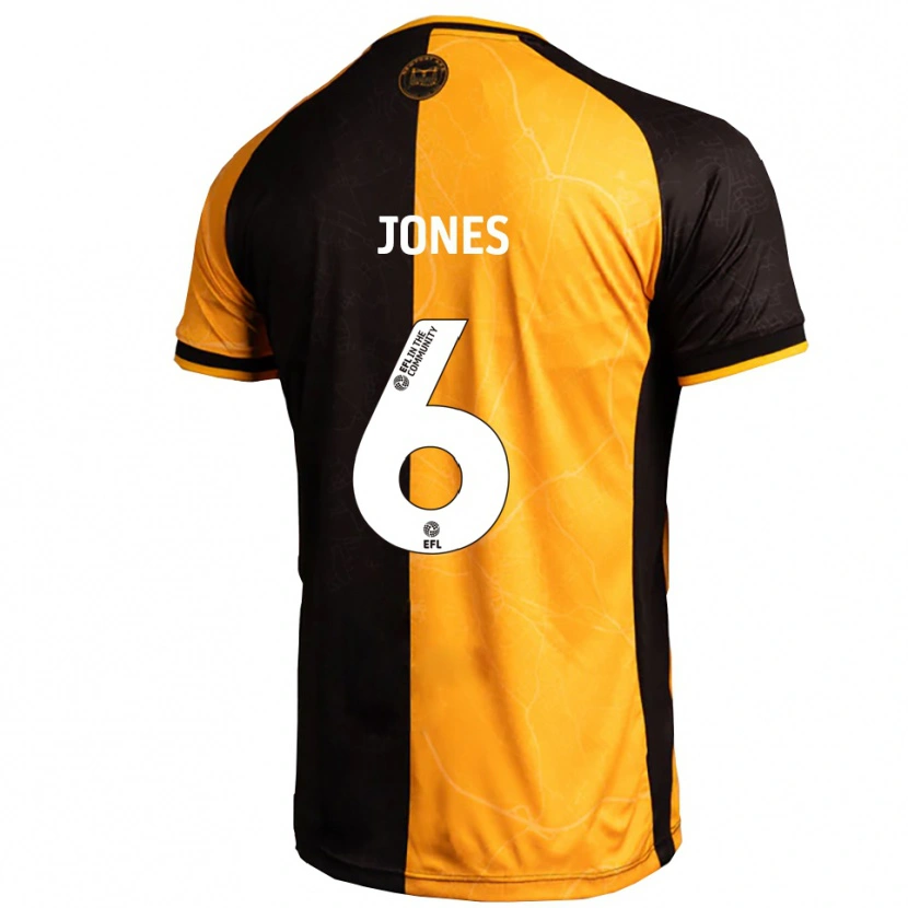 Danxen Women George Jones #6 Yellow Black Home Jersey 2025/26 T-Shirt