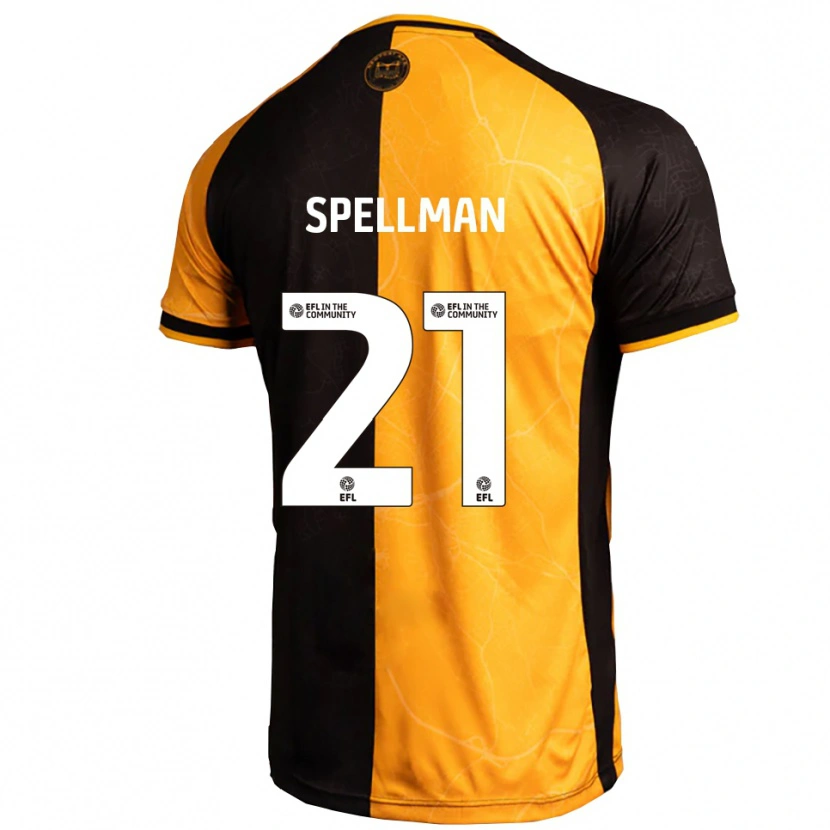 Danxen Women Michael Spellman #21 Yellow Black Home Jersey 2025/26 T-Shirt