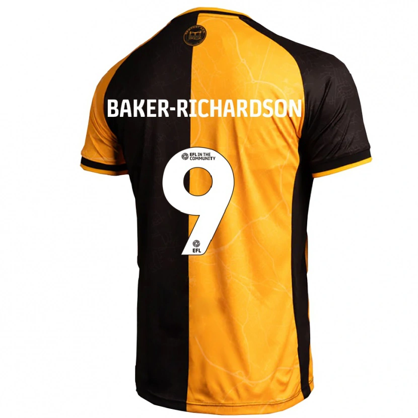 Danxen Women Courtney Baker-Richardson #9 Yellow Black Home Jersey 2025/26 T-Shirt