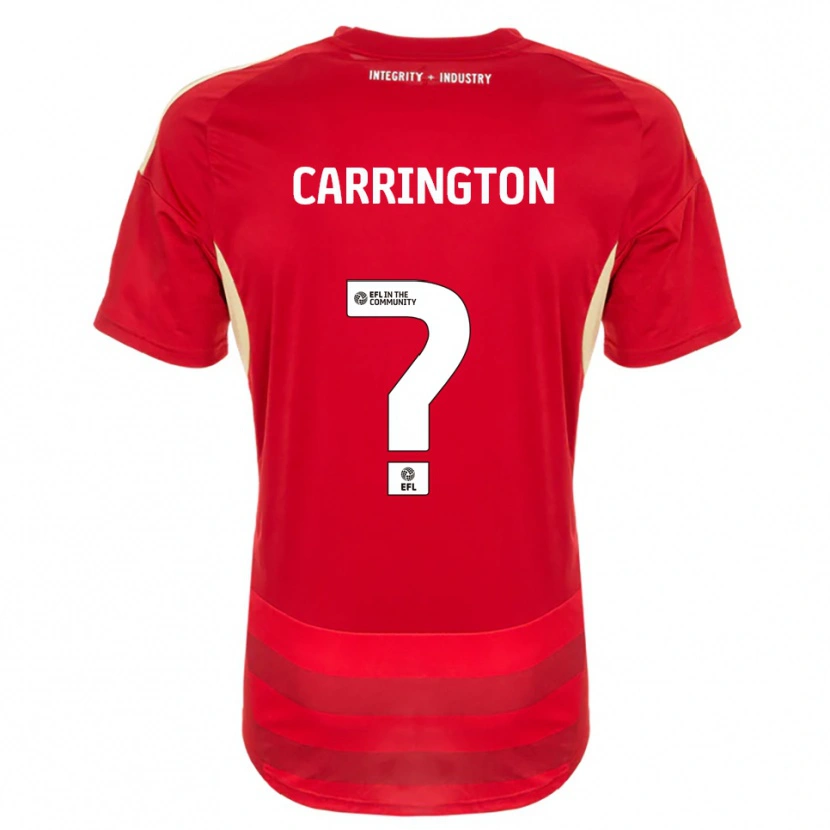 Danxen Women Abbie Carrington #0 Red White Home Jersey 2025/26 T-Shirt