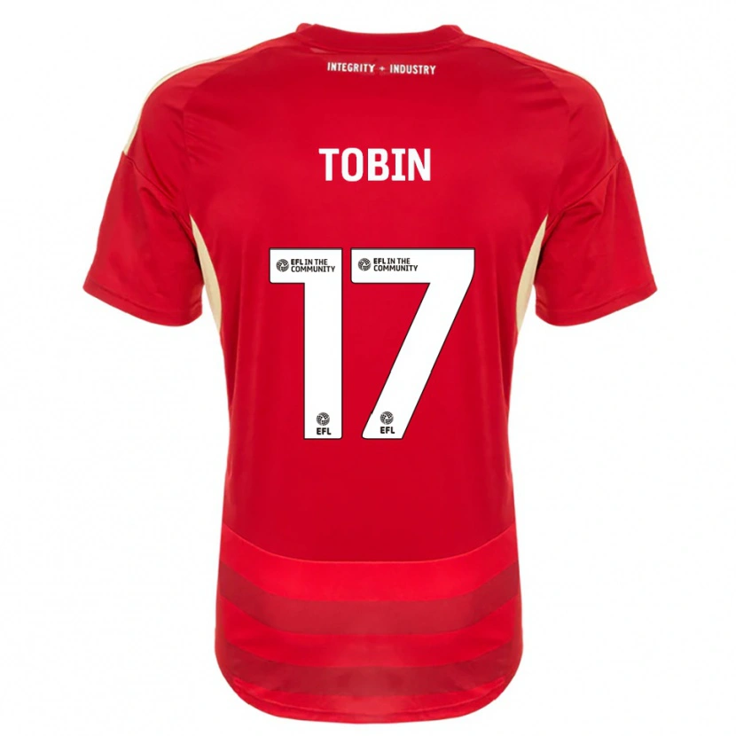 Danxen Women Laura Tobin #17 Red White Home Jersey 2025/26 T-Shirt