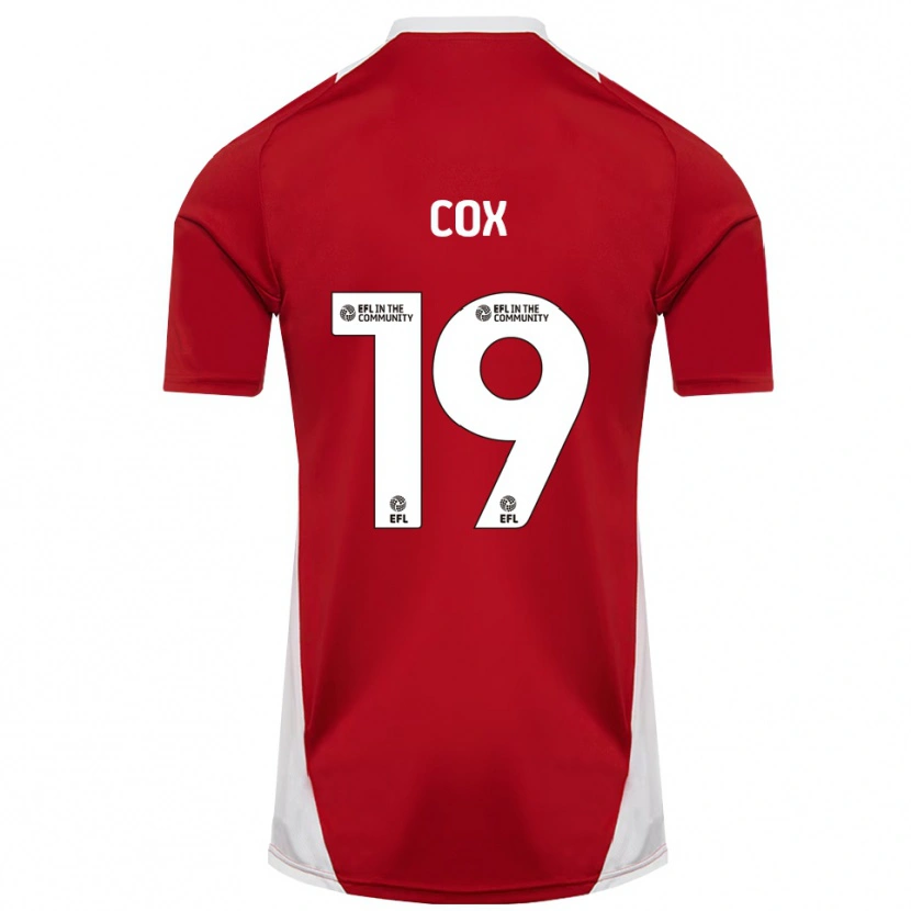Danxen Women Hannah Cox #19 Red White Gold Home Jersey 2025/26 T-Shirt