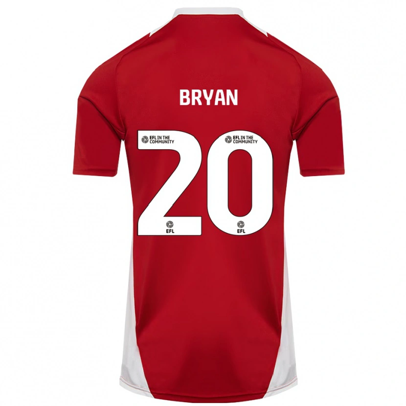 Danxen Women Joshua Bryan #20 Red White Gold Home Jersey 2025/26 T-Shirt