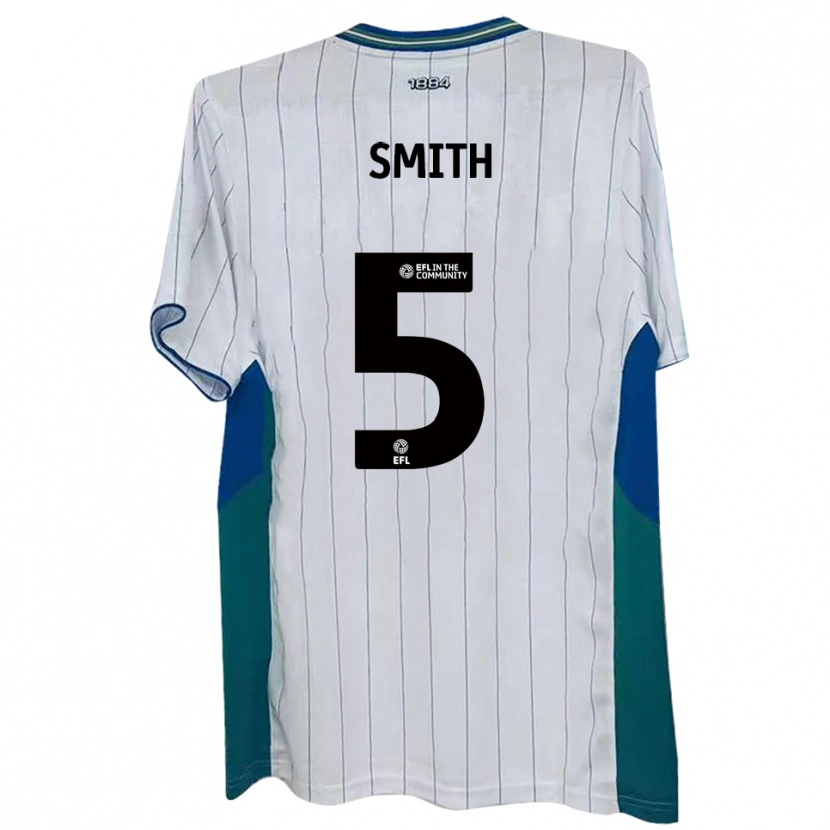 Danxen Women Nathan Smith #5 White Green Blue Home Jersey 2025/26 T-Shirt