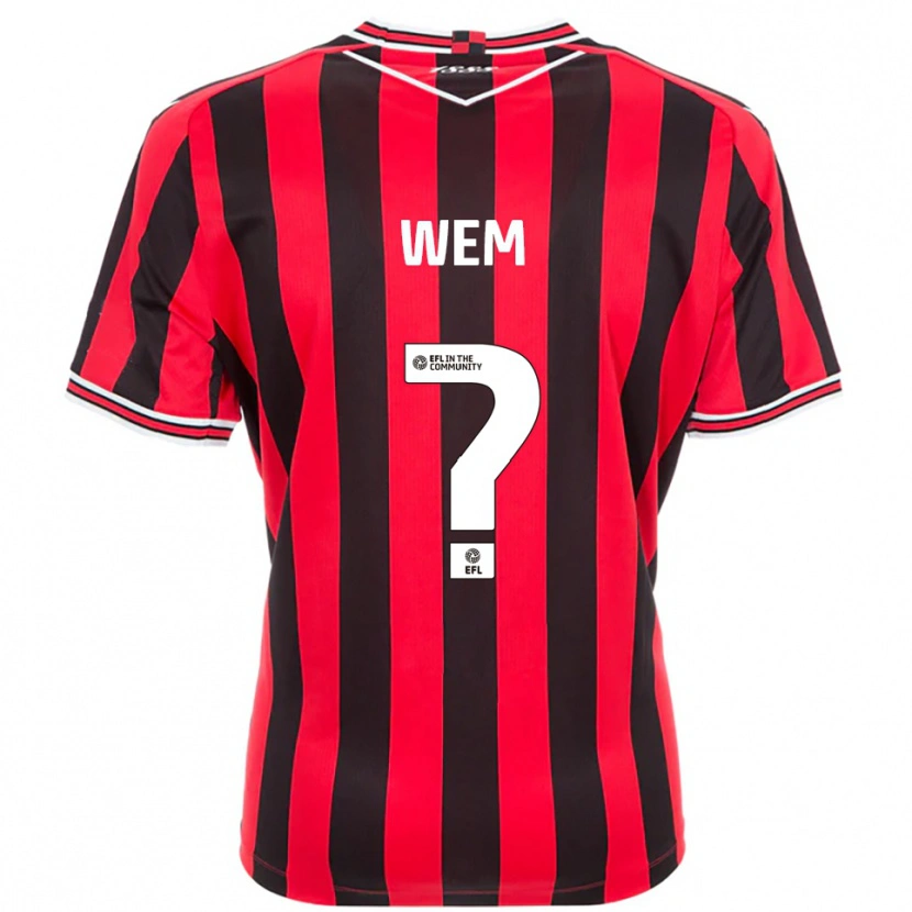 Danxen Women Steph Wem #0 Red Black Home Jersey 2025/26 T-Shirt